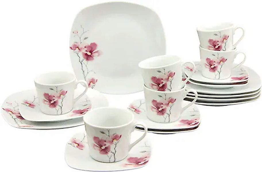 CreaTable Kaffeeservice »Amelie Aiko, Kaffee-Service 18-tlg«, (Set, 18 tlg. günstig online kaufen