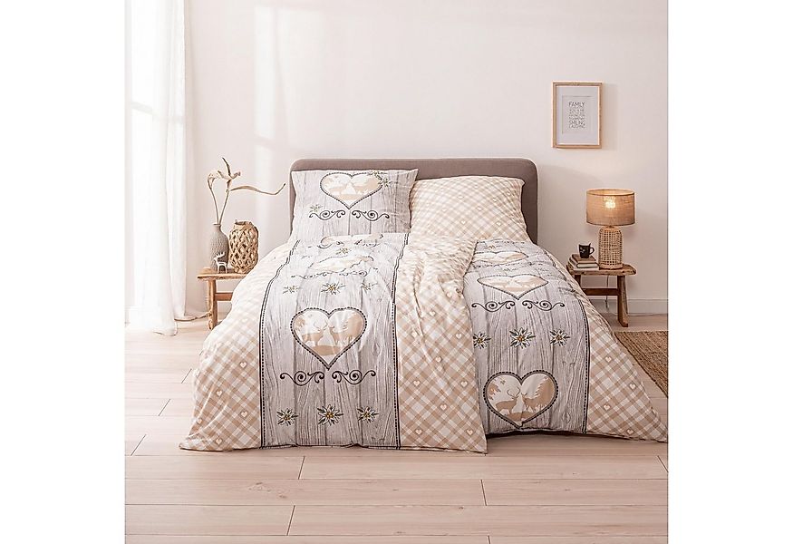 MTOnlinehandel Bettwäsche Landhaus Vintage, 100% Baumwolle, Renforcé, 4 tei günstig online kaufen