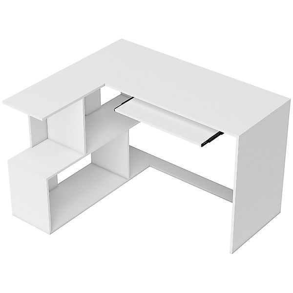 HOMCOM Eckschreibtisch mit Tastaturablage, 120 x 100 cm, L-Schreibtisch mit günstig online kaufen