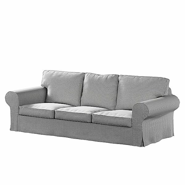 Bezug für Ektorp 3-Sitzer Schlafsofa, neues Modell (2013), schwarz-beige, 4 günstig online kaufen