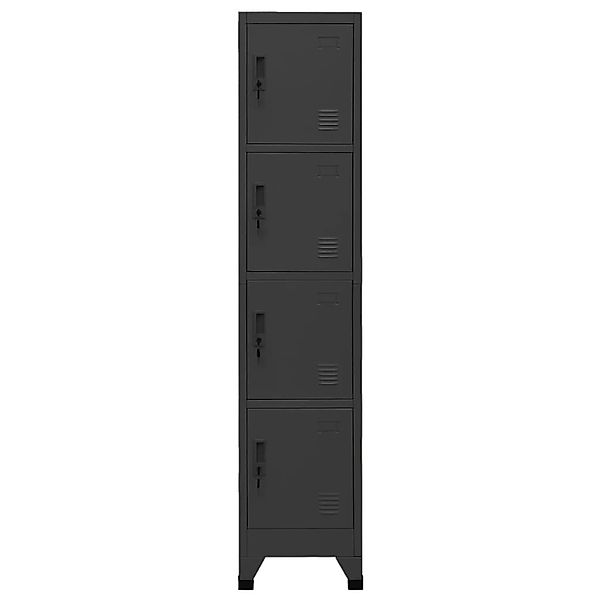 vidaXL Schließfachschrank Anthrazit 38x45x180 cm Stahl Modell 4 günstig online kaufen