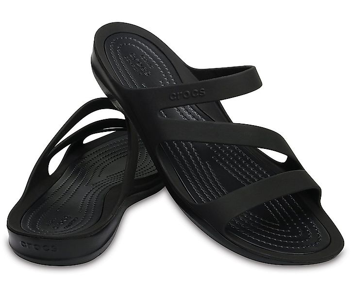 Crocs Sandalen Swiftwater schwarz/schwarz Damen Badeschuh günstig online kaufen