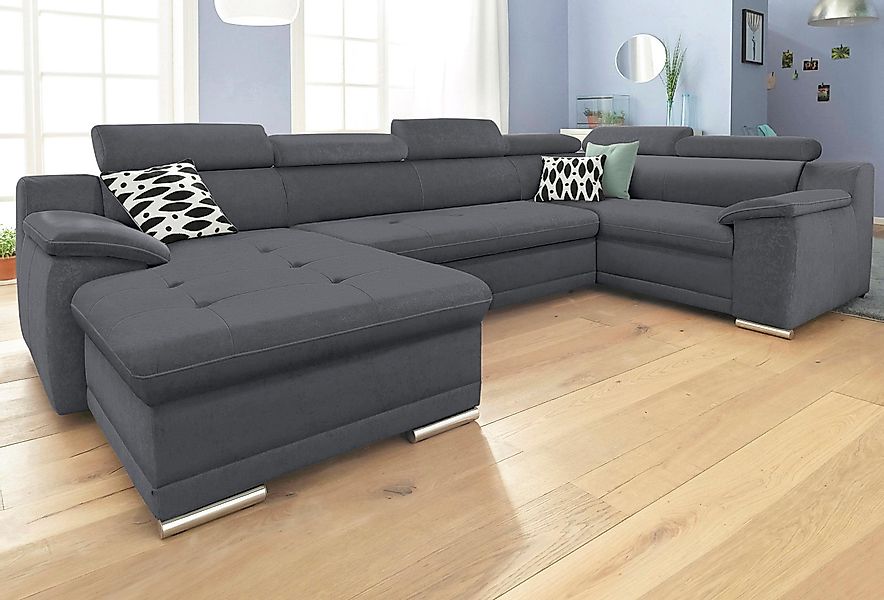 sit&more Wohnlandschaft Andiamo U-Form, mit Kopfteilverstellung, günstig online kaufen