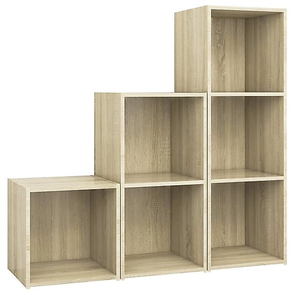vidaXL 3-Tlg TV-Schrank-Set Sonoma-Eiche Holzwerkstoff 3080081 günstig online kaufen