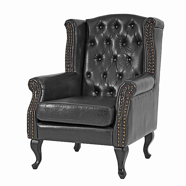 MCW Relaxsessel Oxford Schwarz ohne Ottomane günstig online kaufen
