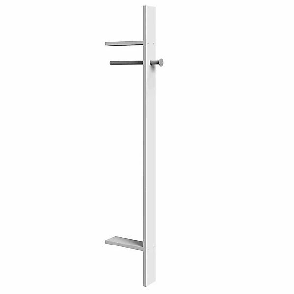 Wand Garderobe schmal in Weiß und Grau modernem Design günstig online kaufen