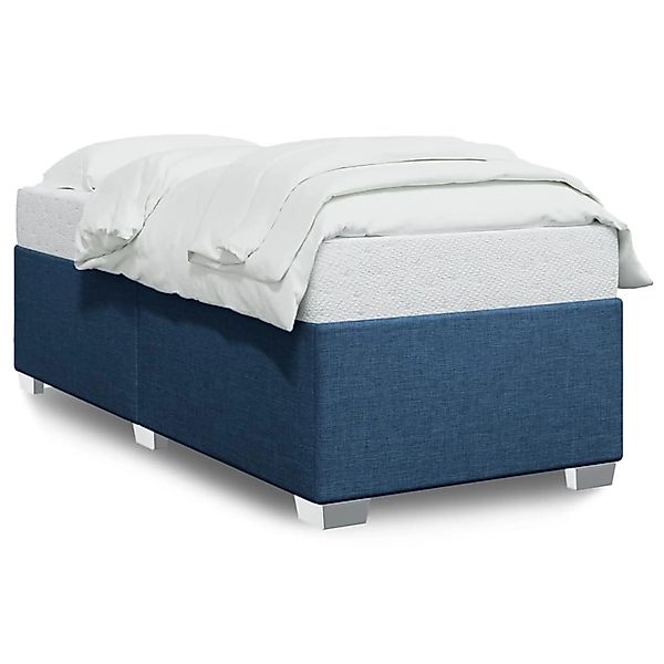 vidaXL Bett Bettgestell ohne Matratze Blau günstig online kaufen