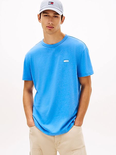 Tommy Jeans T-Shirt "TJM REG BADGE" Rundhals, Jersey, meliert, regular fit günstig online kaufen