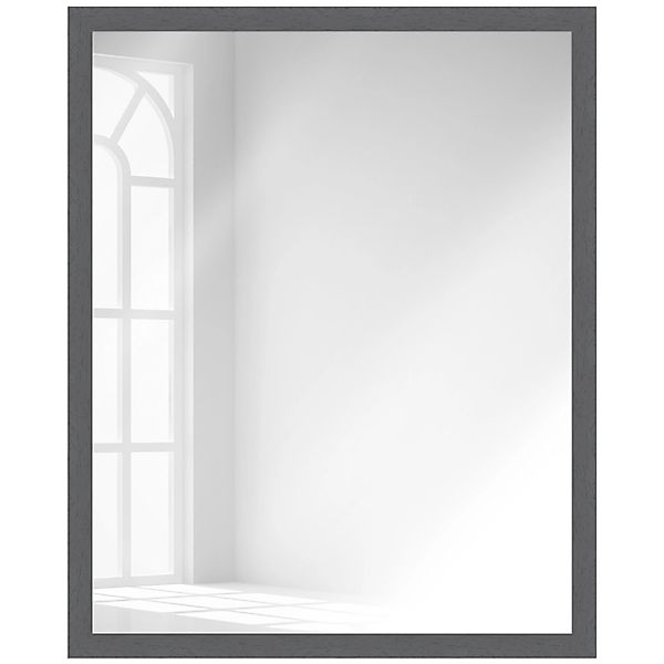WANDStyle Wandspiegel H960, Grau, aus Massivholz günstig online kaufen
