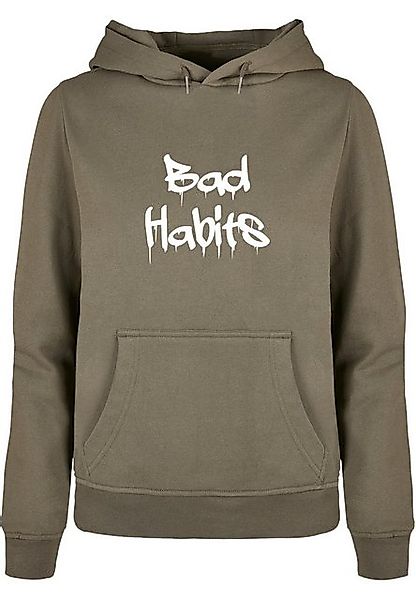 Merchcode Kapuzenpullover Merchcode Damen Ladies Bad Habits Basic Hoody (1- günstig online kaufen