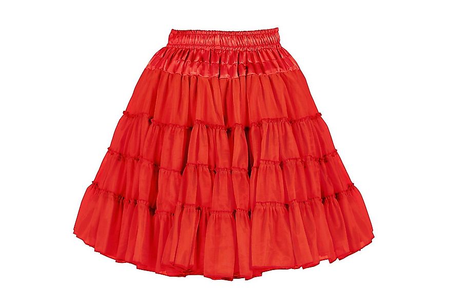 thetru Kostüm Petticoat rot 2-lagig - Karneval Faschingskostüm, Mittellange günstig online kaufen