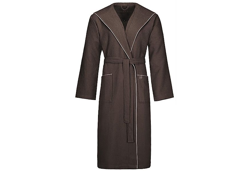 bugatti Herrenbademantel Tizian Kapuze Pique, Kapuze, 100% Baumwolle günstig online kaufen