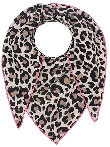 Zwillingsherz Dreieckstuch "Summer Lacey", Feinstrick, Leomuster, Neonkante günstig online kaufen