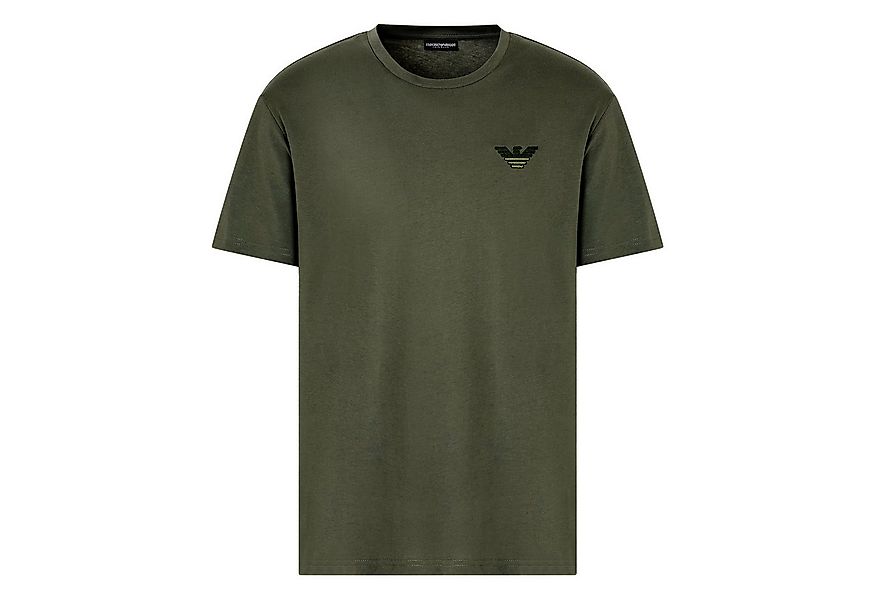 Emporio Armani T-Shirt T-Shirt Beachwear mit Logopatch über der Brust günstig online kaufen