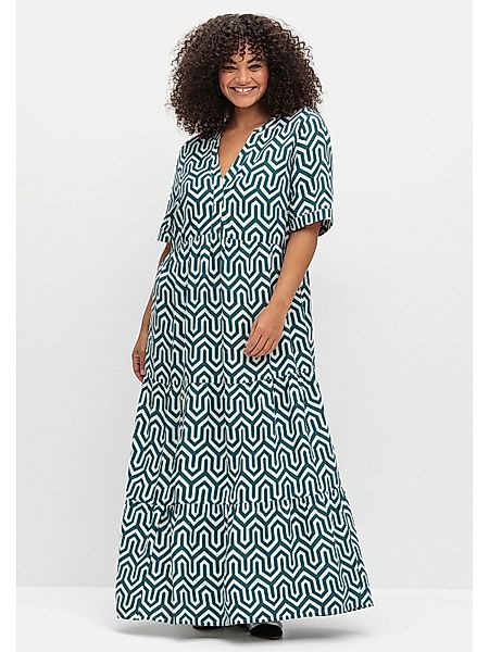 Sheego Maxikleid Große Größen mit grafischem günstig online kaufen