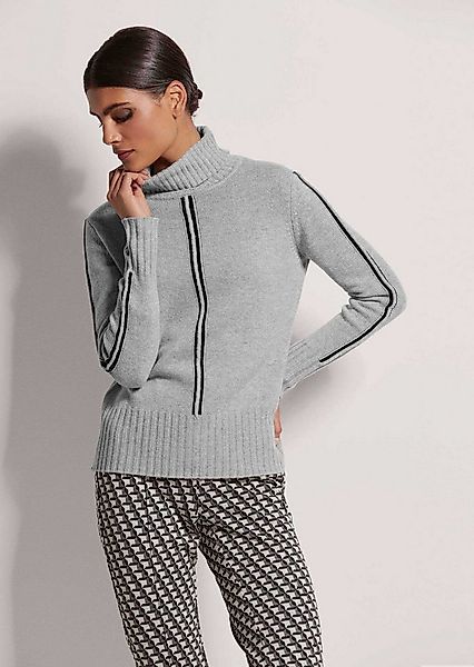 MADELEINE Strickpullover Moderner Wollpullover mit Ajour-Muster Flauschiger günstig online kaufen