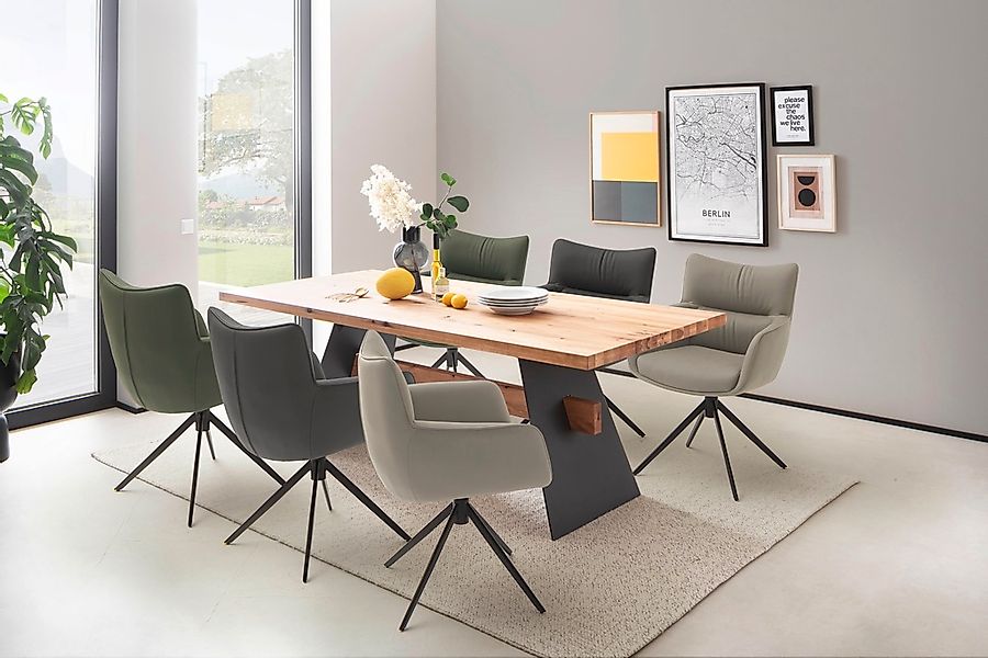 MCA furniture 4-Fußstuhl »LIMONE«, (Set), 2 St., (Set, 2 Stck), 360° drehba günstig online kaufen