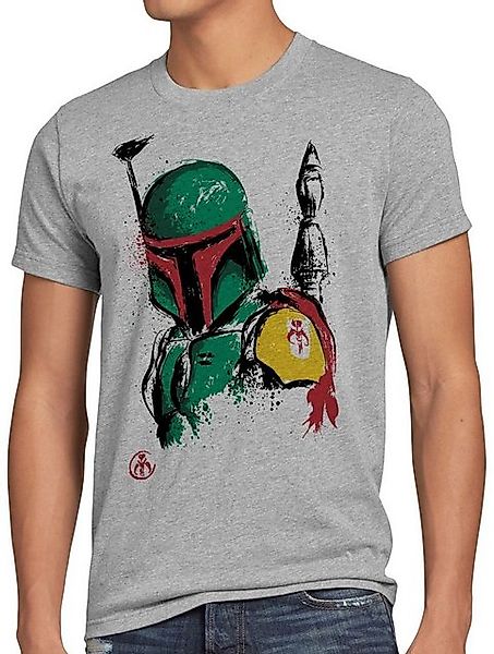 style3 Print-Shirt Herren T-Shirt Boba Kopfgeldjäger mando slave1 bounty hu günstig online kaufen