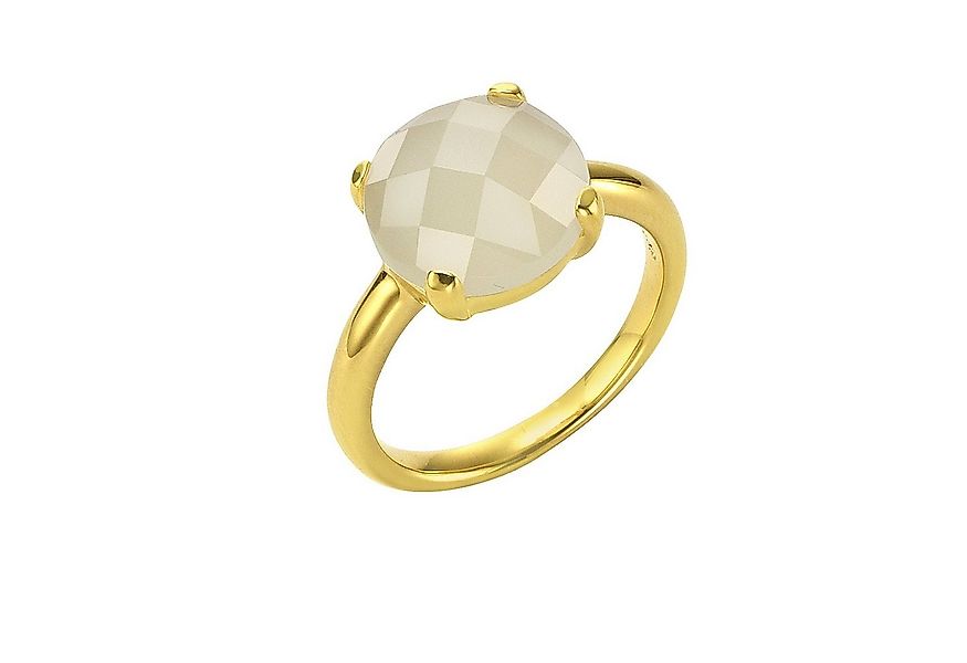 Jamelli Fingerring 925 Silber vergoldet mit Mondstein günstig online kaufen