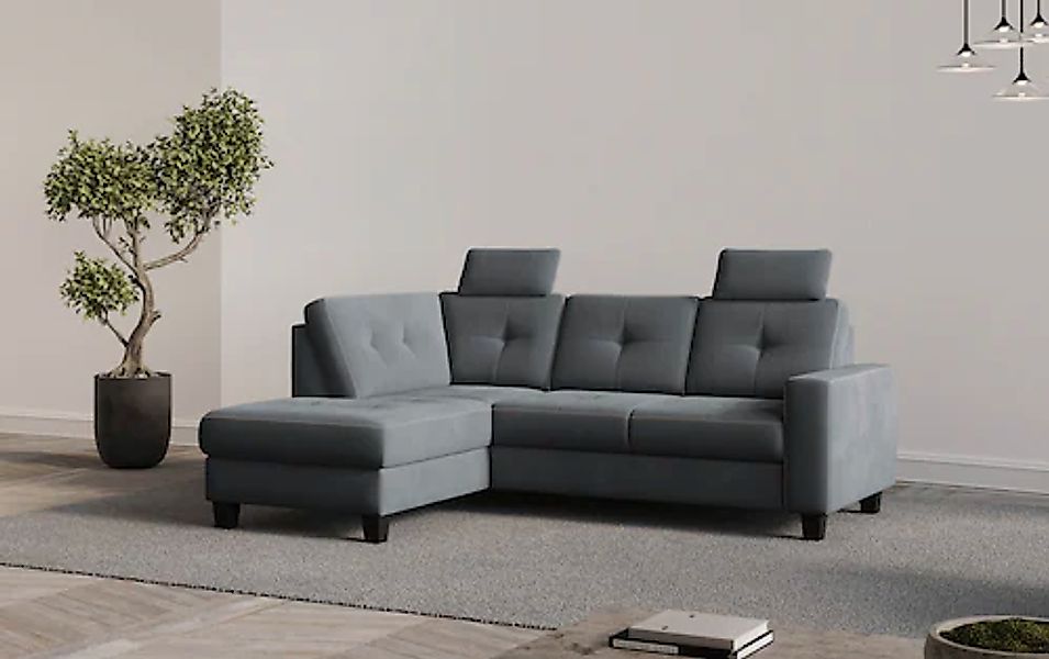 Places of Style Ecksofa »Varese«, Kreuznaht in beige günstig online kaufen
