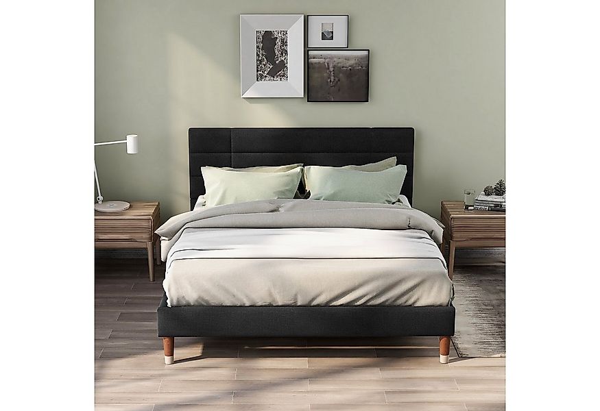 Merax Polsterbett, Doppelbett 140x200 cm,Ehebett mit Lattenrost,Samt günstig online kaufen
