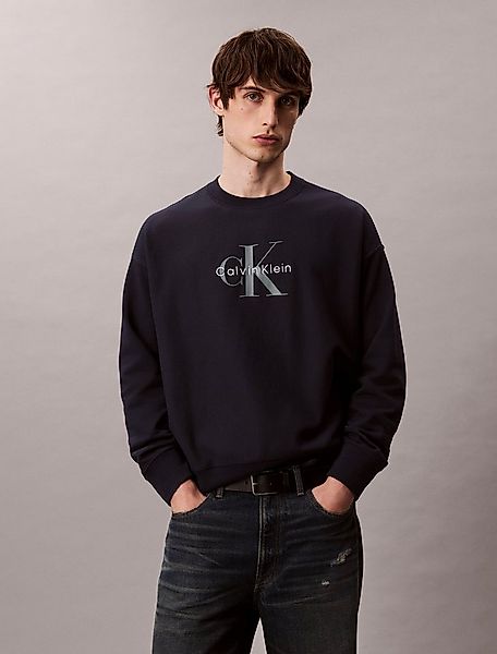 Calvin Klein Jeans Sweatshirt LS EU 350TERRY MONOLOGO CN SWTSH Rundhalsauss günstig online kaufen