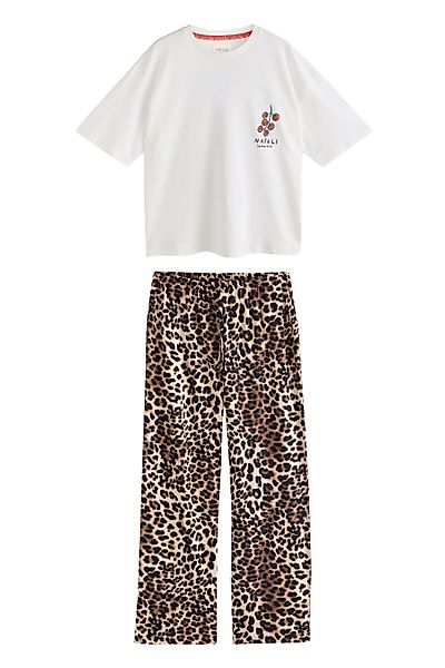Next Pyjama Kurzarm-Schlafanzug aus 100 % Baumwolle günstig online kaufen
