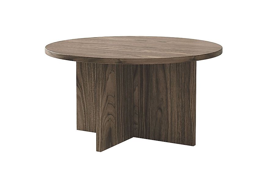 Selsey Couchtisch OVO, Couchtisch rund mit Holznachbildung, 76 cm günstig online kaufen