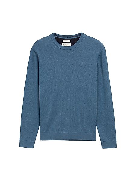 Tom Tailor Herren Rundhals Pullover BASIC CREWNECK KNIT - Relaxed Fit günstig online kaufen