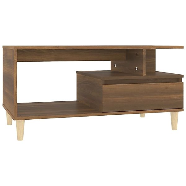 vidaXL Couchtisch Braun Eichen-Optik 90x49x45 cm Holzwerkstoff Modell 5 günstig online kaufen