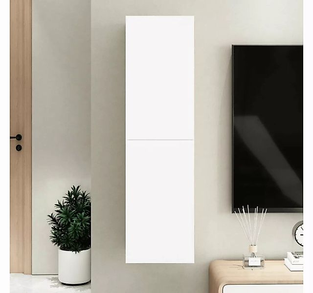 furnicato TV-Schrank Weiß 30,5x30x110 cm Holzwerkstoff günstig online kaufen