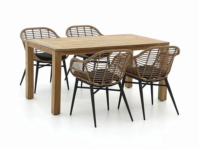 Intenso Azora/ROUGH-S 160cm Gartenmöbel-Set 5-teilig günstig online kaufen