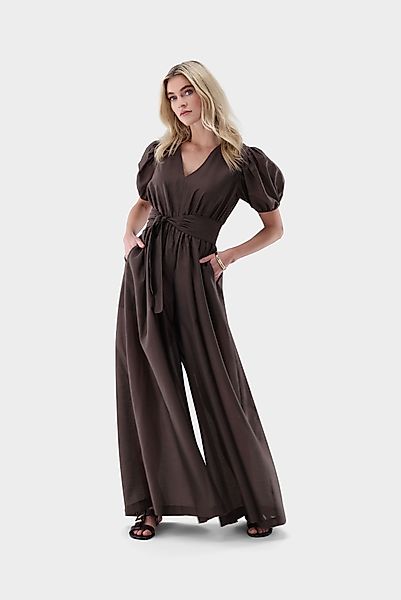 Jumpsuit mit Leinen und Tencel günstig online kaufen