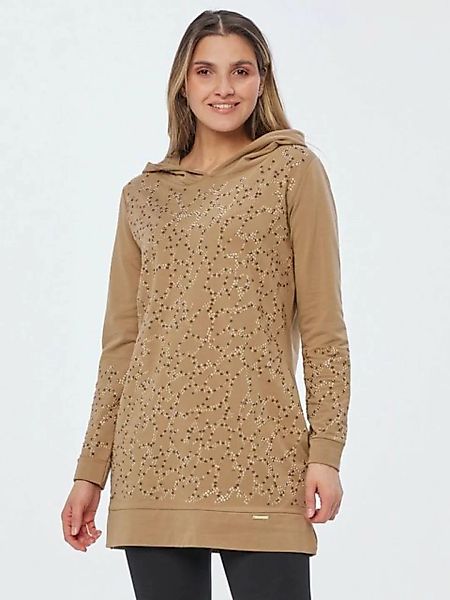 Sarah Kern Sweatshirt Longshirt koerpernah mit Nietenverzierung günstig online kaufen