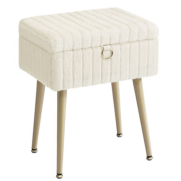 SONGMICS Sitzhocker, Schminktisch-Stuhl, Hocker mit Stauraum, günstig online kaufen
