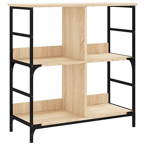 VidaXL Bücherregal Sonoma-Eiche 78,5x33x82 cm Holzwerkstoff günstig online kaufen