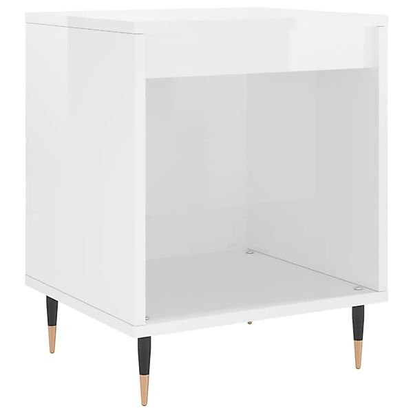 vidaXL Nachttisch Nachttisch Hochglanz-Weiß 40x35x50 cm günstig online kaufen