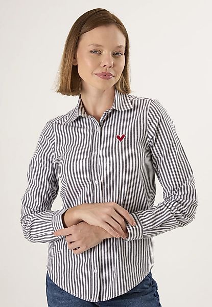 Felix Hardy Langarmbluse "Gestreiftes Langarmhemd" günstig online kaufen