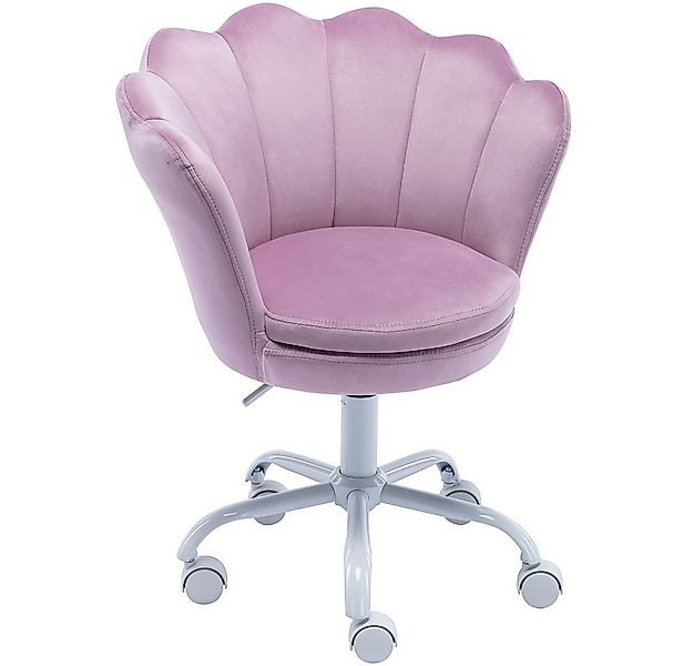 WAHSON OFFICE CHAIRS Loungesessel Kinder-Drehstuhl aus Samt/Kunstfell im Bl günstig online kaufen