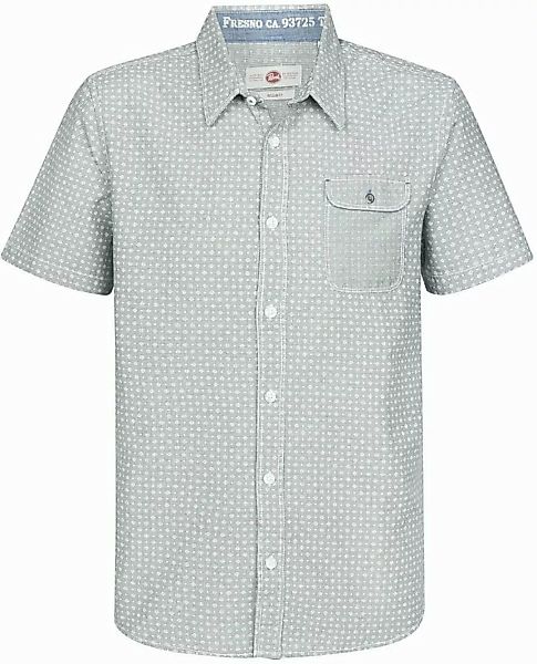 Petrol Short Sleeve Shirt Druck Grün - Größe L günstig online kaufen