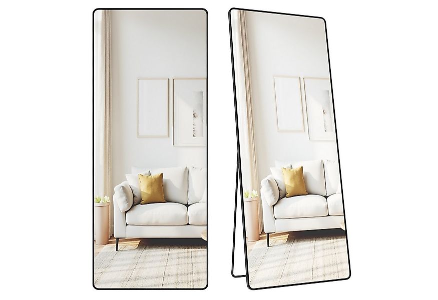 SONGMICS Standspiegel, Ganzkörperspiegel, 160 x 50 / 140 x 40 cm, stehend o günstig online kaufen
