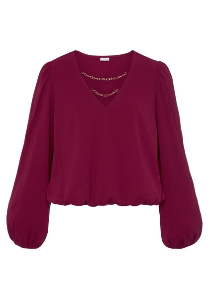 LASCANA Schlupfbluse mit Kettendetails, elegante Damenbluse, günstig online kaufen