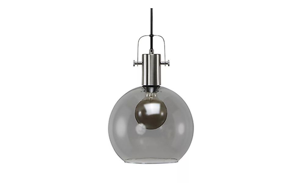 KHG Pendelleuchte, 1-flammig, Rauchglas - silber - 150 cm - Lampen & Leucht günstig online kaufen