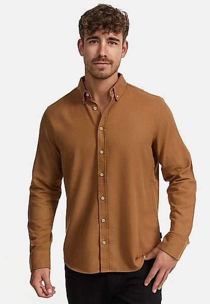 Indicode Langarmhemd Herren Riverside Herrenhemd Langarm Langarmhemd mit Bu günstig online kaufen