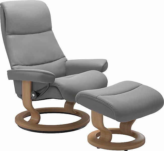 Stressless Relaxsessel "View" Set, Relaxsessel mit Hocker, mit Classic Base günstig online kaufen