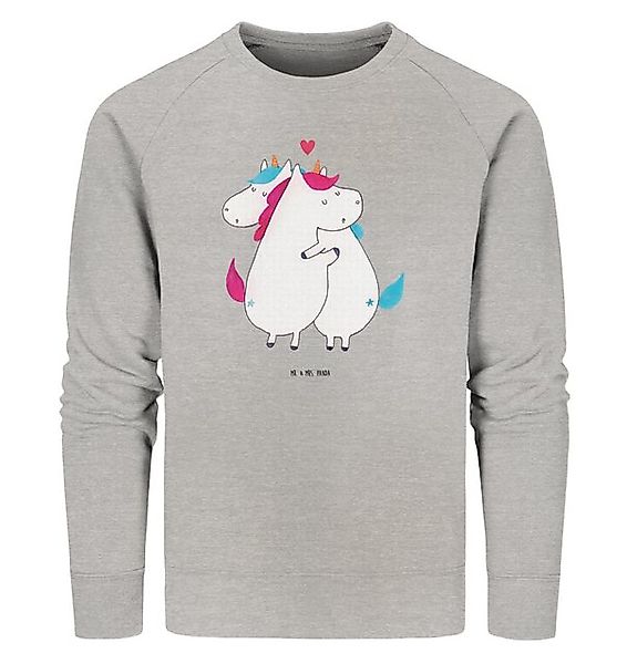 Mr. & Mrs. Panda Longpullover Einhorn Mitteilung Größe L - Heather Grey - G günstig online kaufen