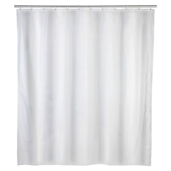 Duschvorhang weiß Kunststoff B/L: ca. 180x200 cm günstig online kaufen