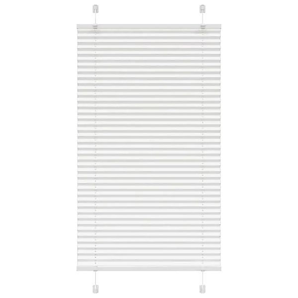 vidaXL Plissee Weiß 80x100 cm Stoffbreite 79,4 cm Polyester 4015479 günstig online kaufen