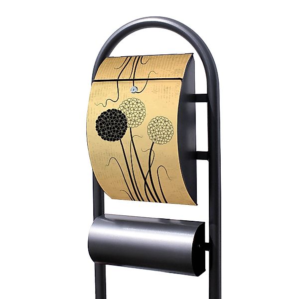 Banjado Standbriefkasten Hammerschlag Optik Größe 150x47x22cm Postkasten Fr günstig online kaufen