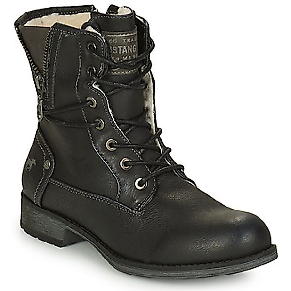 Mustang Shoes Winterboots, Blockabsatz, Winterstiefelette, Schnürboots günstig online kaufen